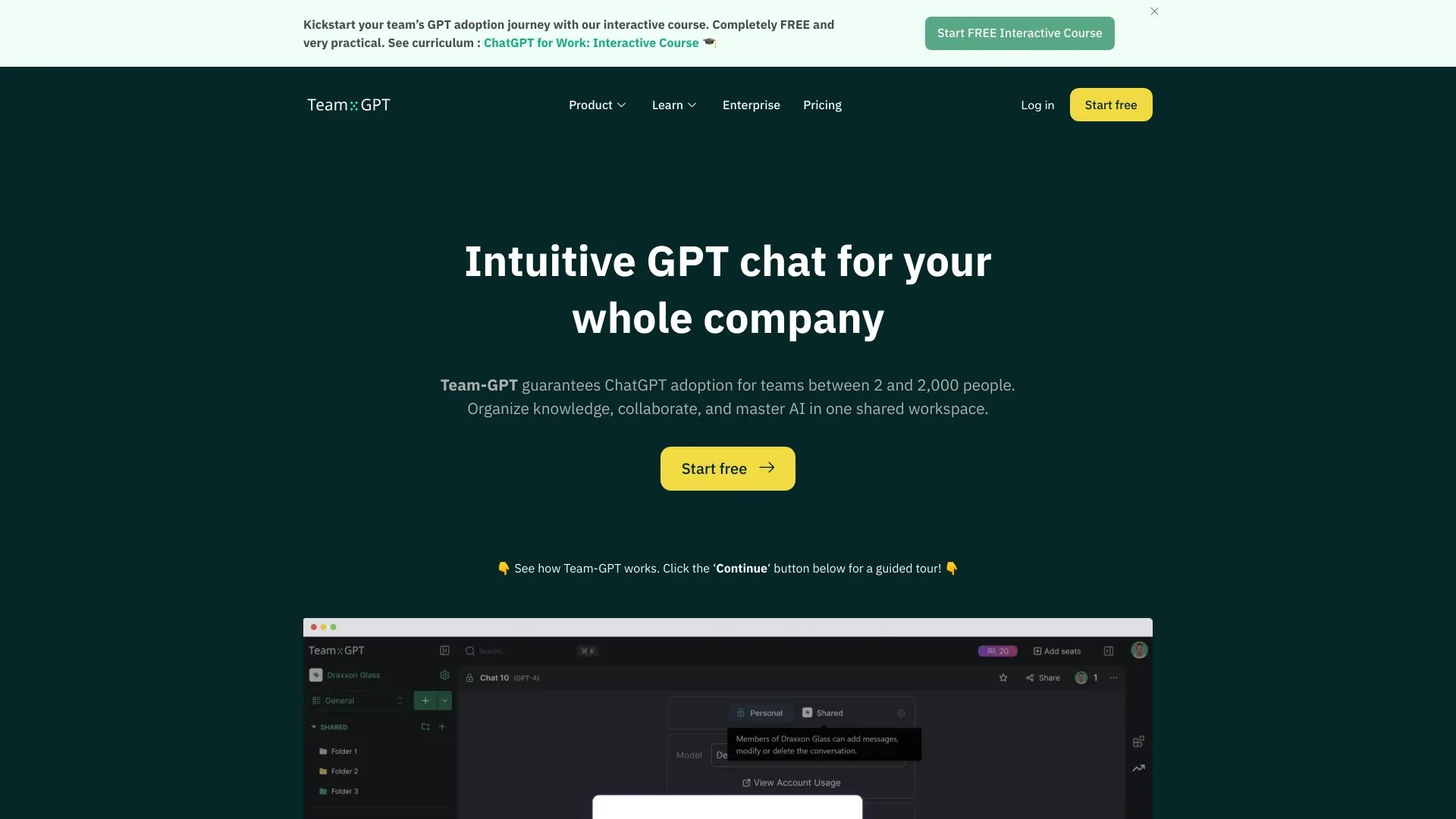 Team-GPT screenshot