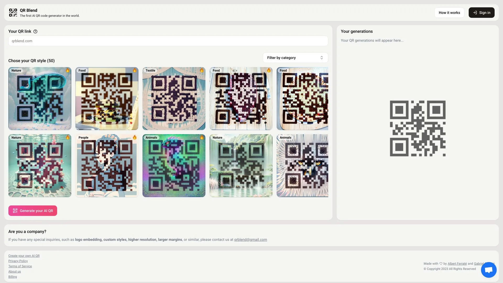 QR Blend screenshot