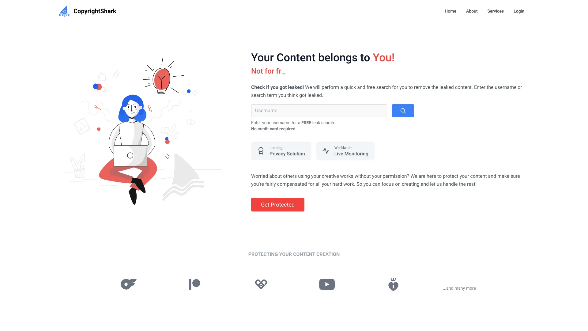 CopyrightShark screenshot