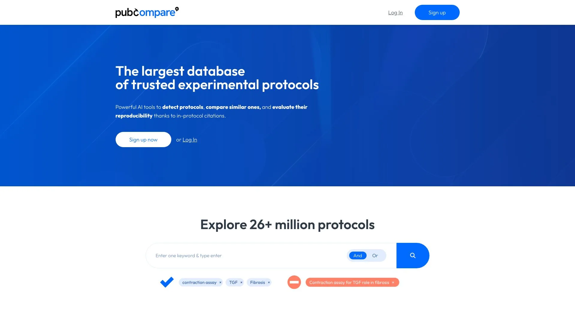 PubCompare screenshot