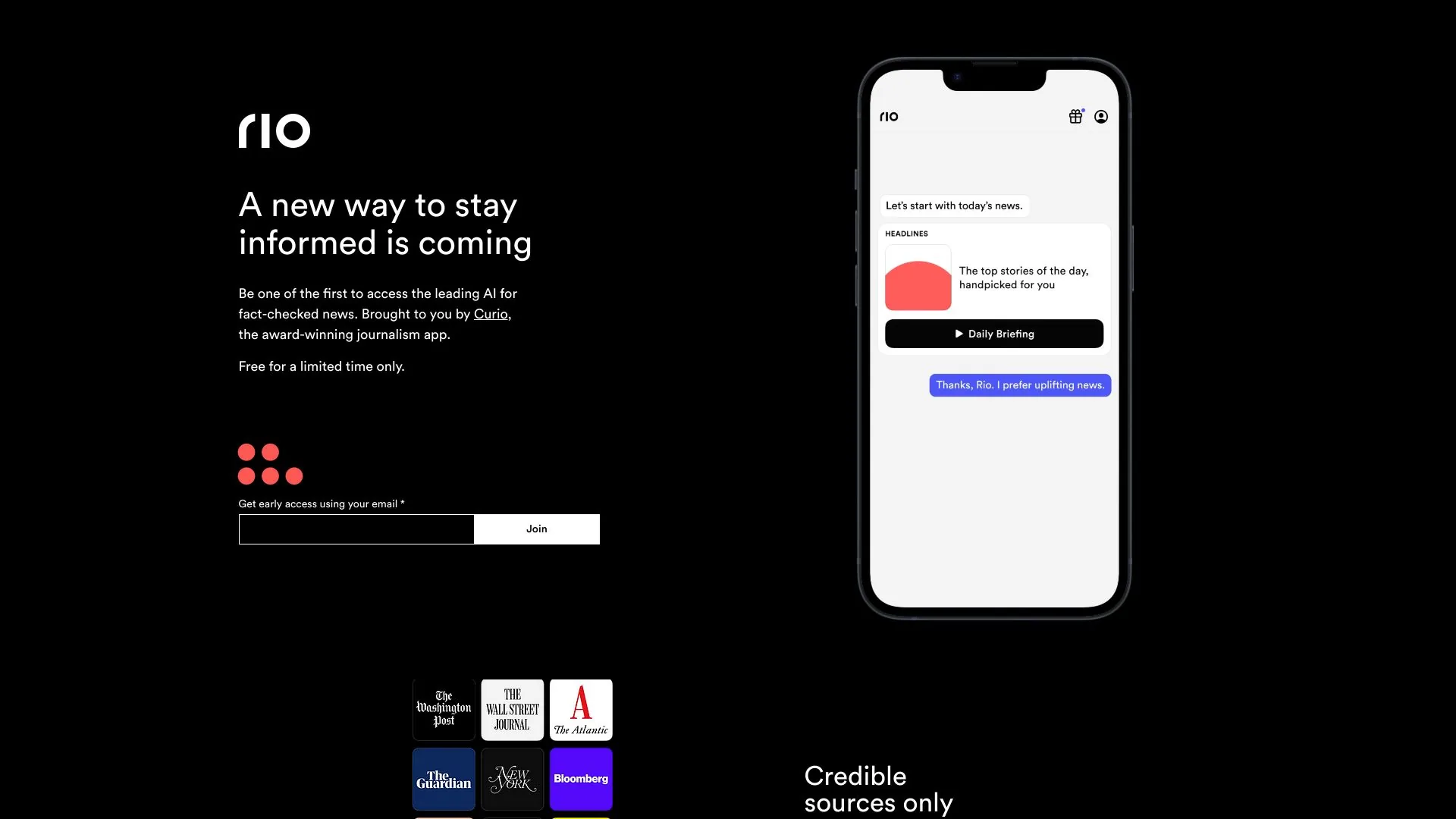 Rio | AI News Anchor screenshot