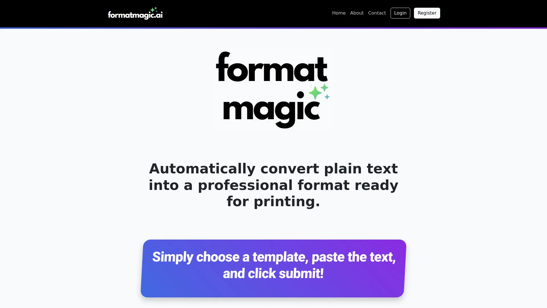 Format Magic screenshot