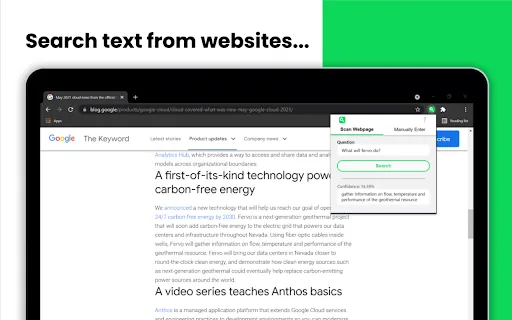 Semantic Search Extension screenshot