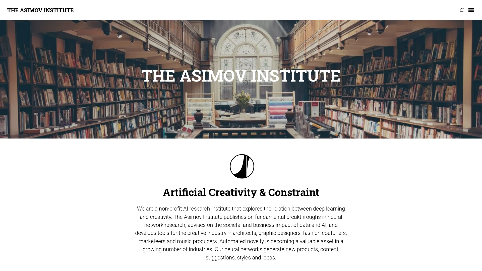 The Asimov Institute screenshot