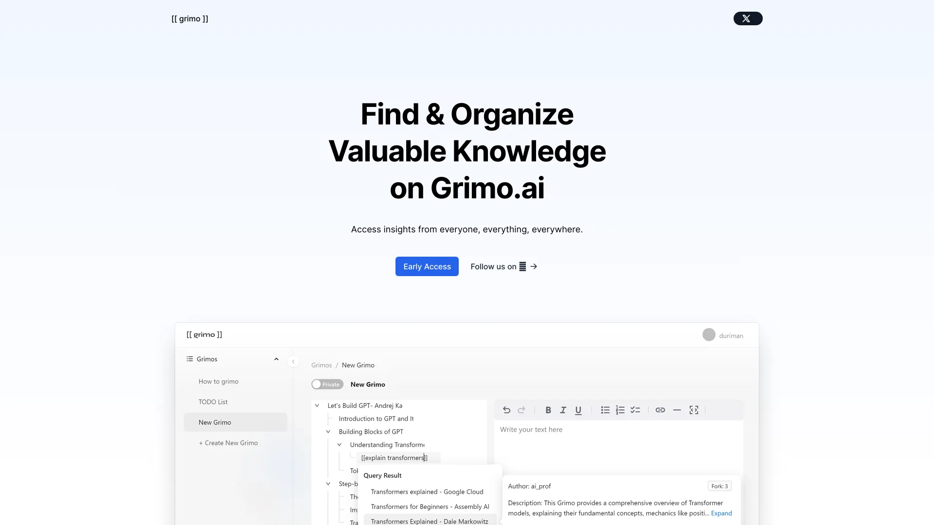 Grimo screenshot