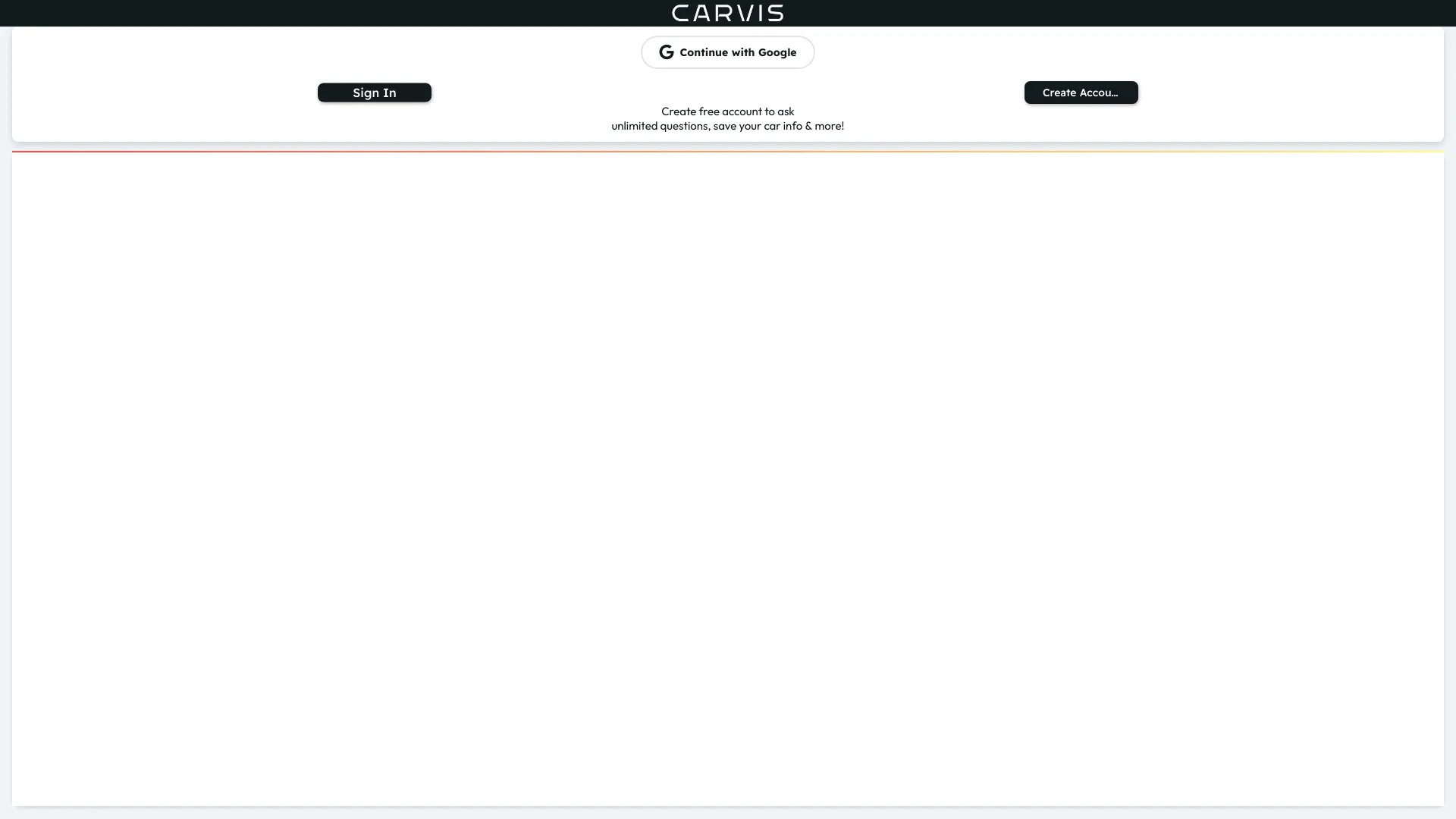 Carvis screenshot