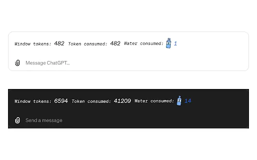 ChatGPT Conversation Insights & Environmental Impact Tracker screenshot