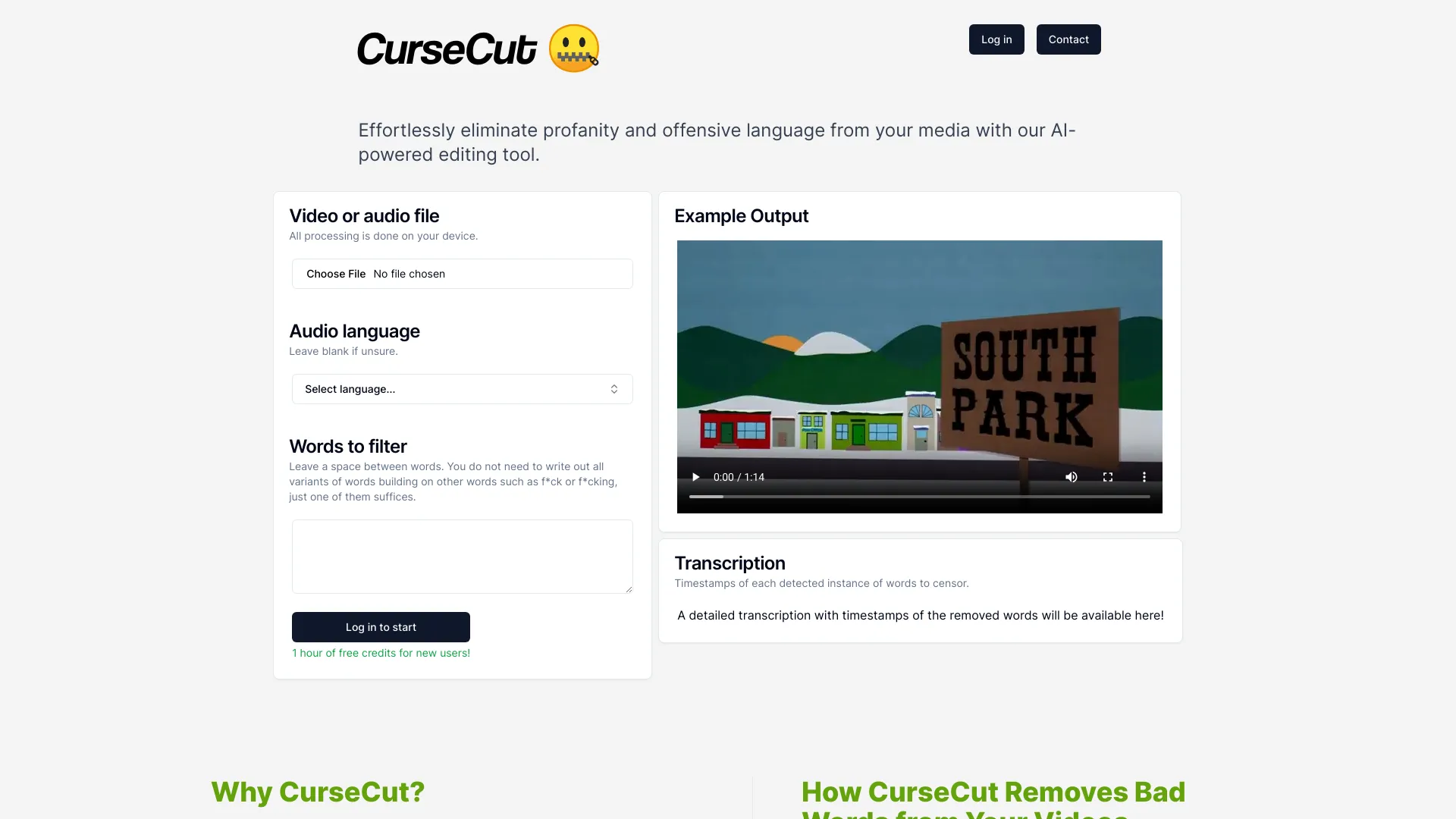 CurseCut screenshot