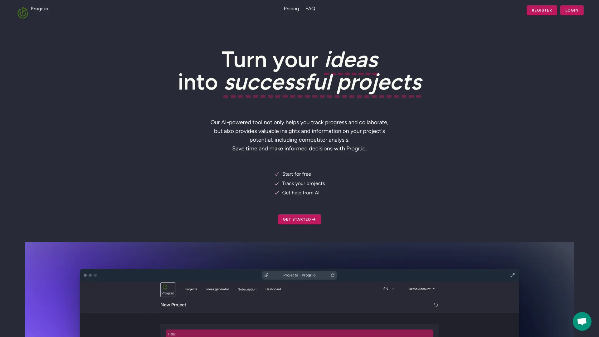 Progr.io screenshot