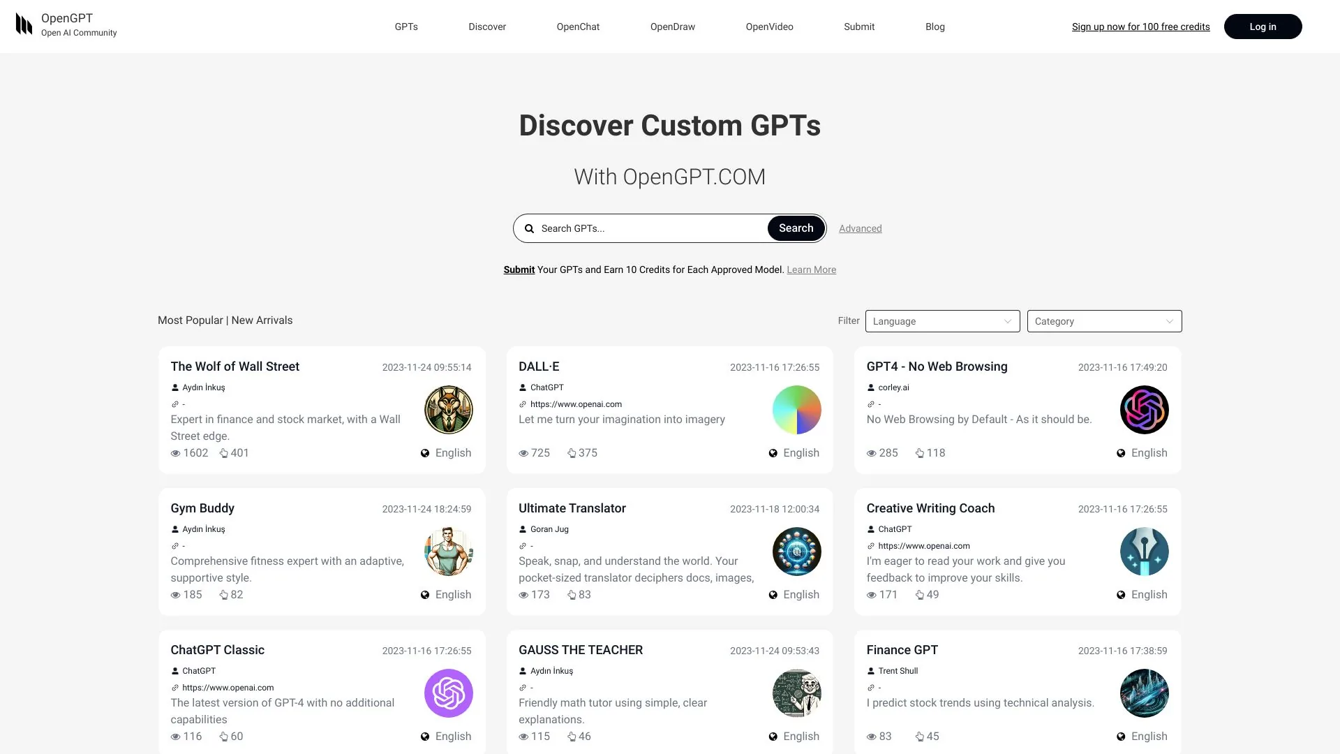 OpenGPT screenshot