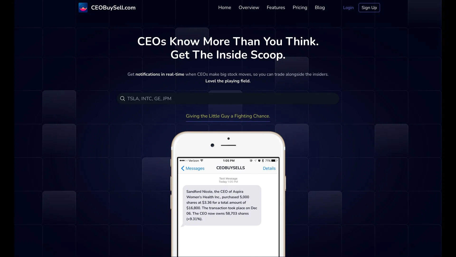 CEOBUYSELL screenshot