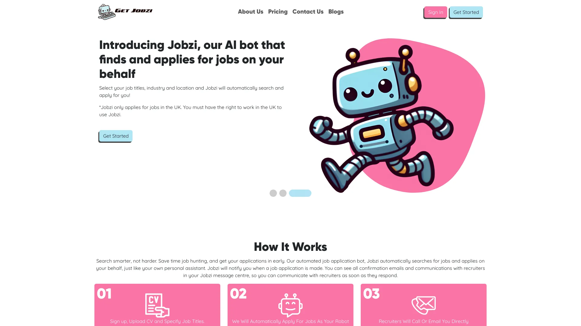 Jobzi screenshot