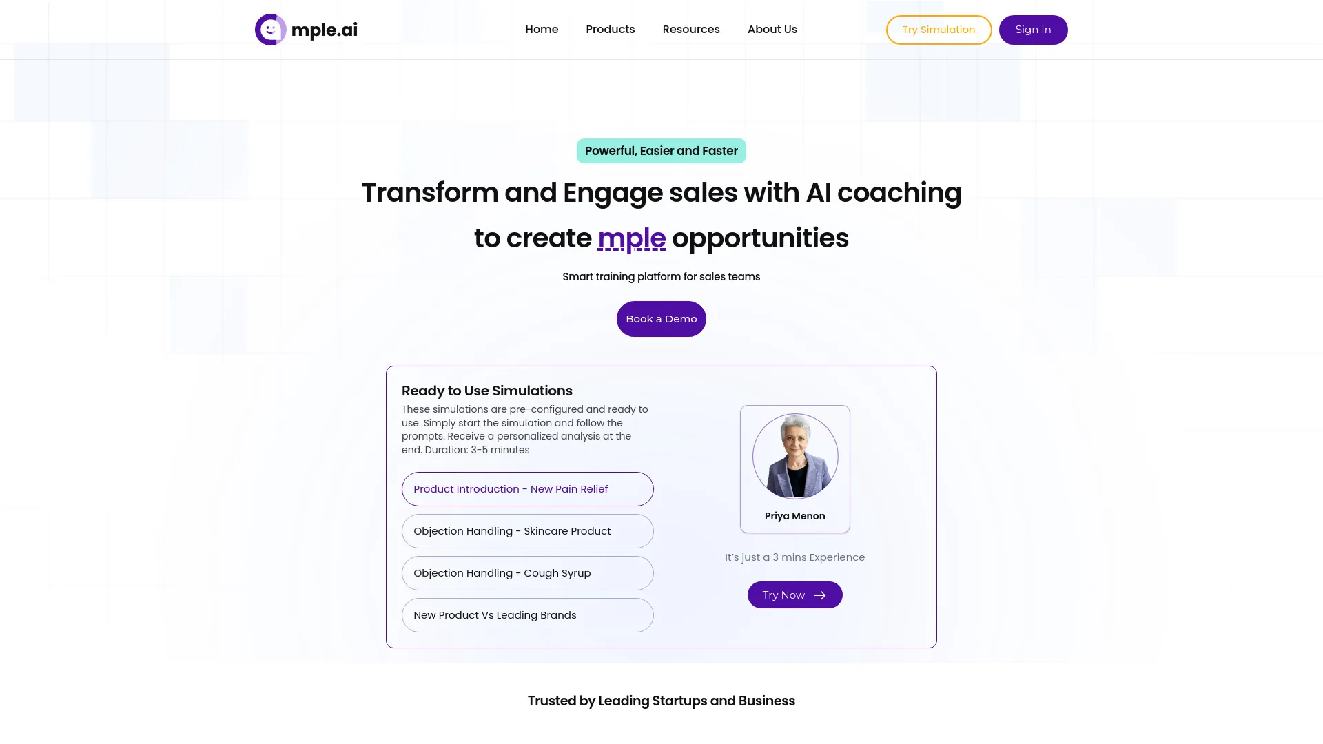 mple.ai screenshot