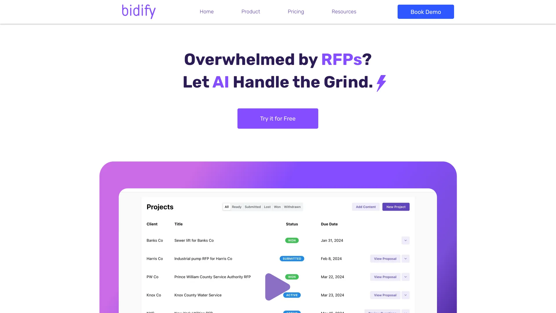 Bidify screenshot