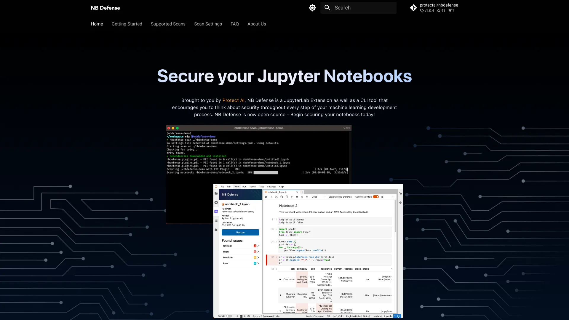 NB Defense: Secure Jupyter Notebooks screenshot