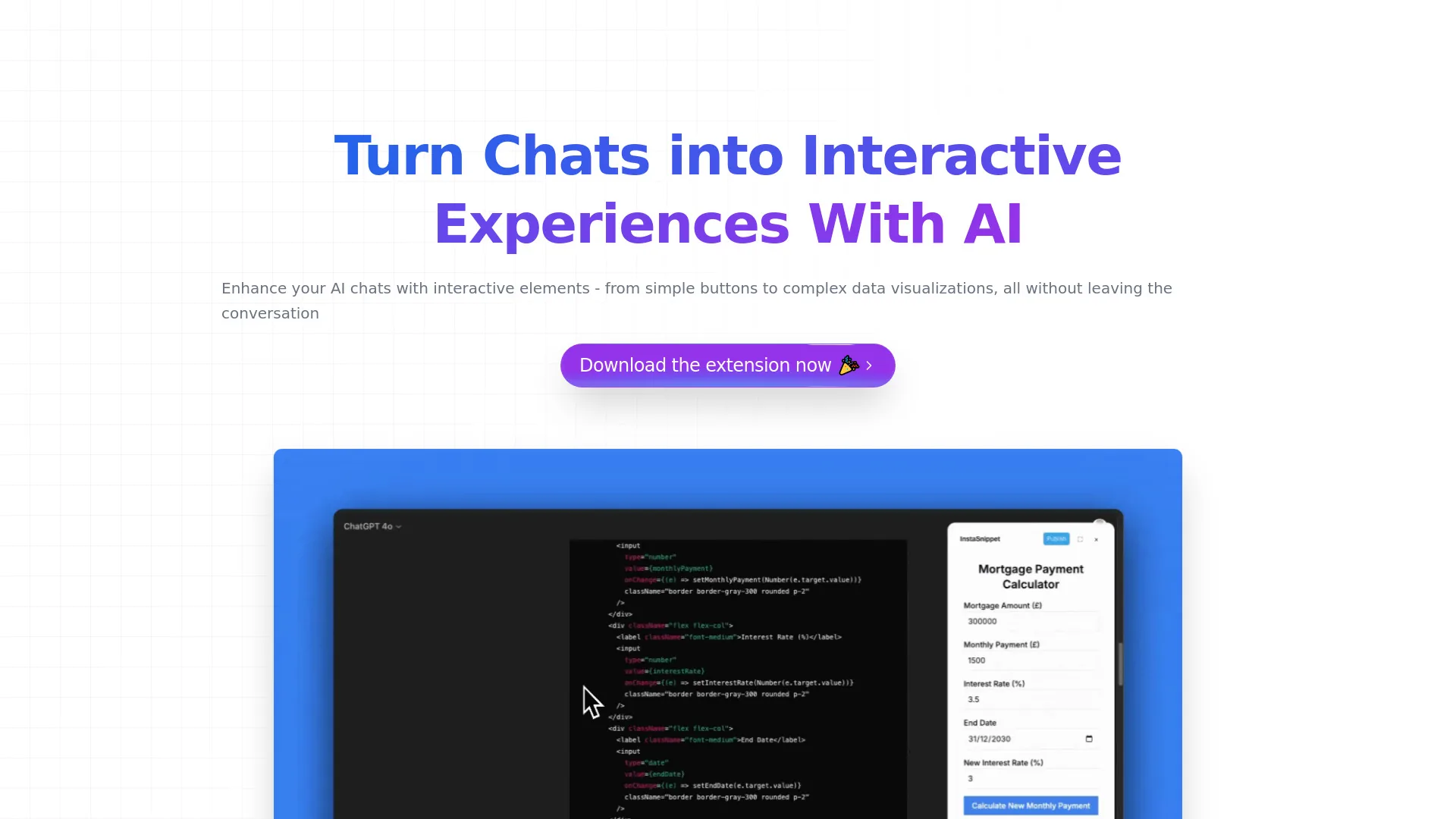 InstaSnippet screenshot