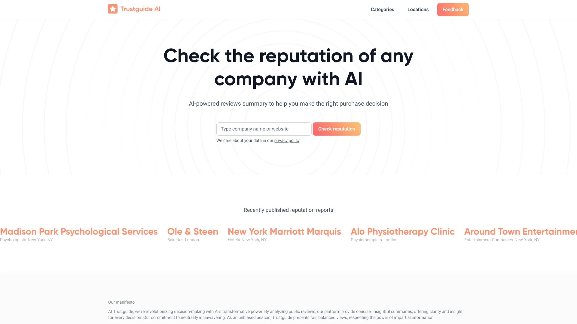 Trustguide screenshot