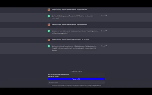 ChatGPT Line by Line File Uploader screenshot