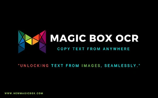 Magic Box Google Chrome OCR screenshot