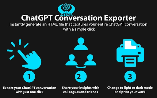 ChatGPT Conversation Exporter screenshot