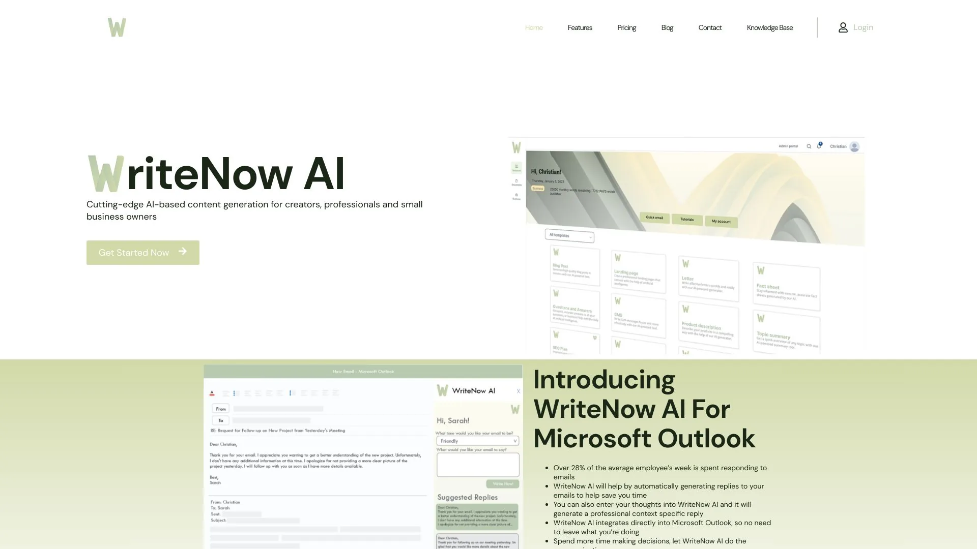 WriteNow AI screenshot