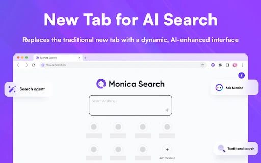 Monica Search screenshot