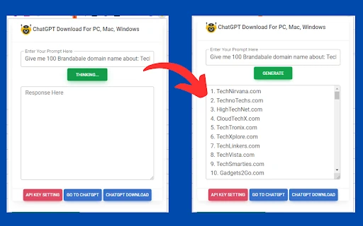 ChatGPT Extension screenshot