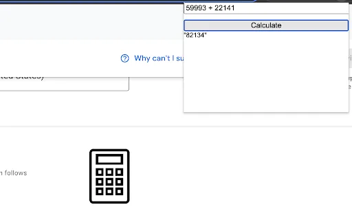 ChatGPT Calculator screenshot