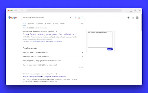 SearchWithGPT screenshot