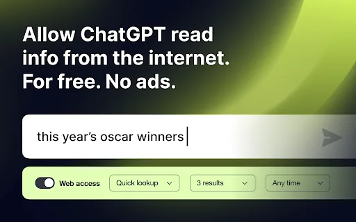 ChatGPT Search Connect screenshot
