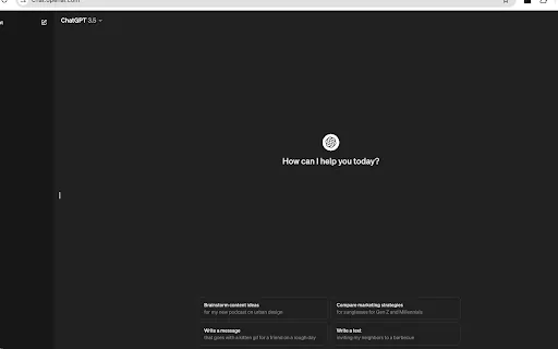 ChatGPT screenshot
