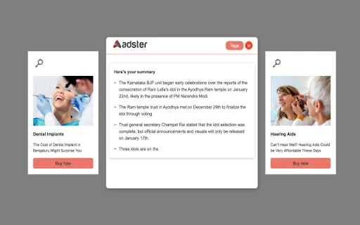 Ask Adster AI screenshot