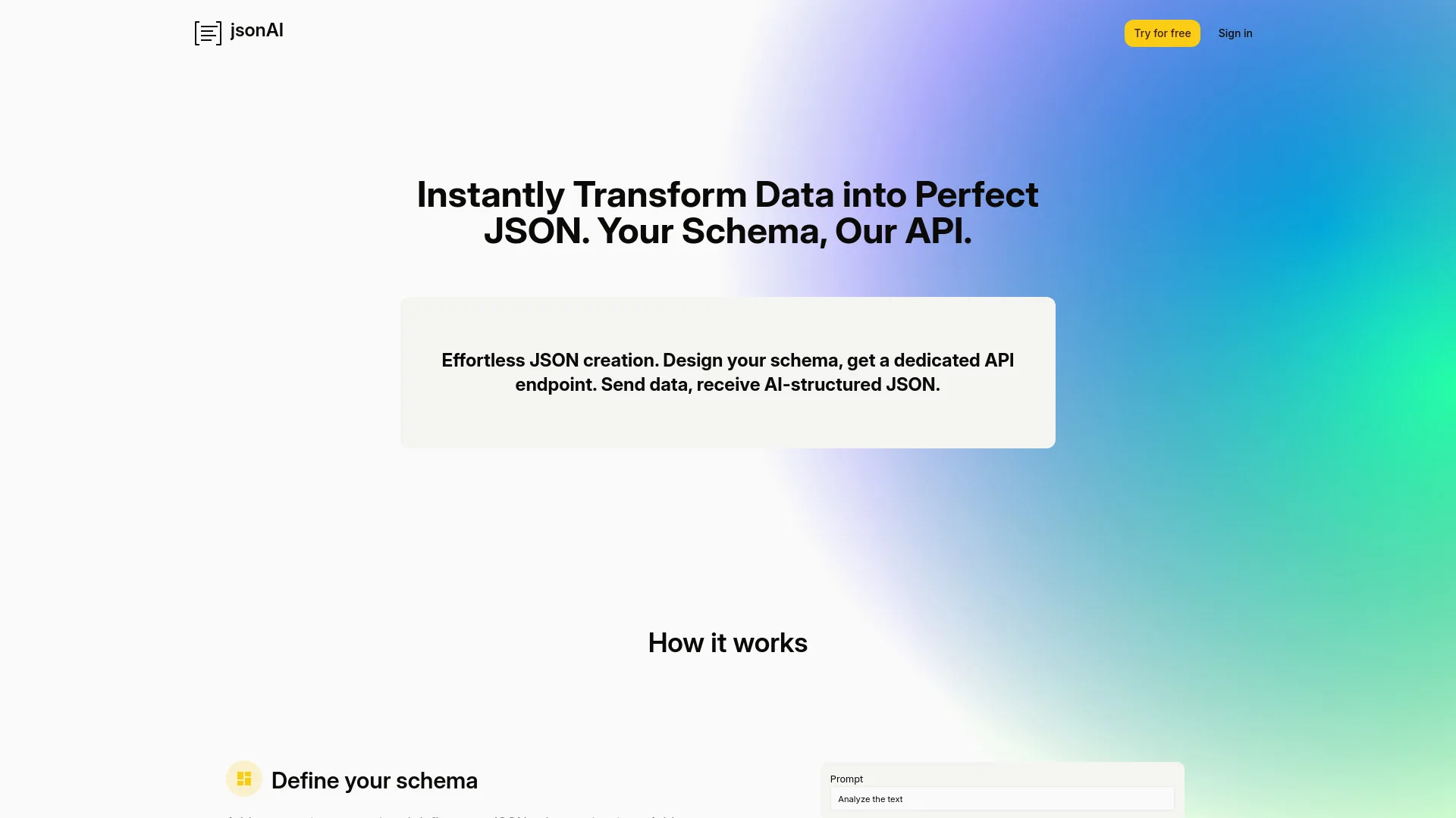 jsonAI screenshot