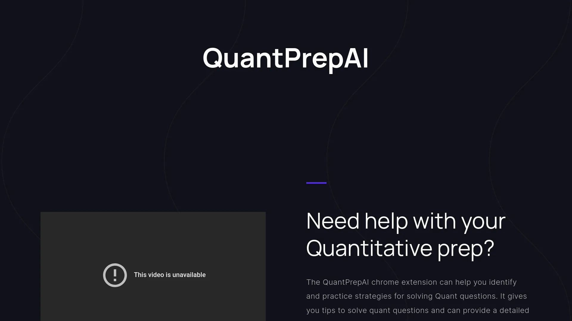 QuantPrepAI screenshot