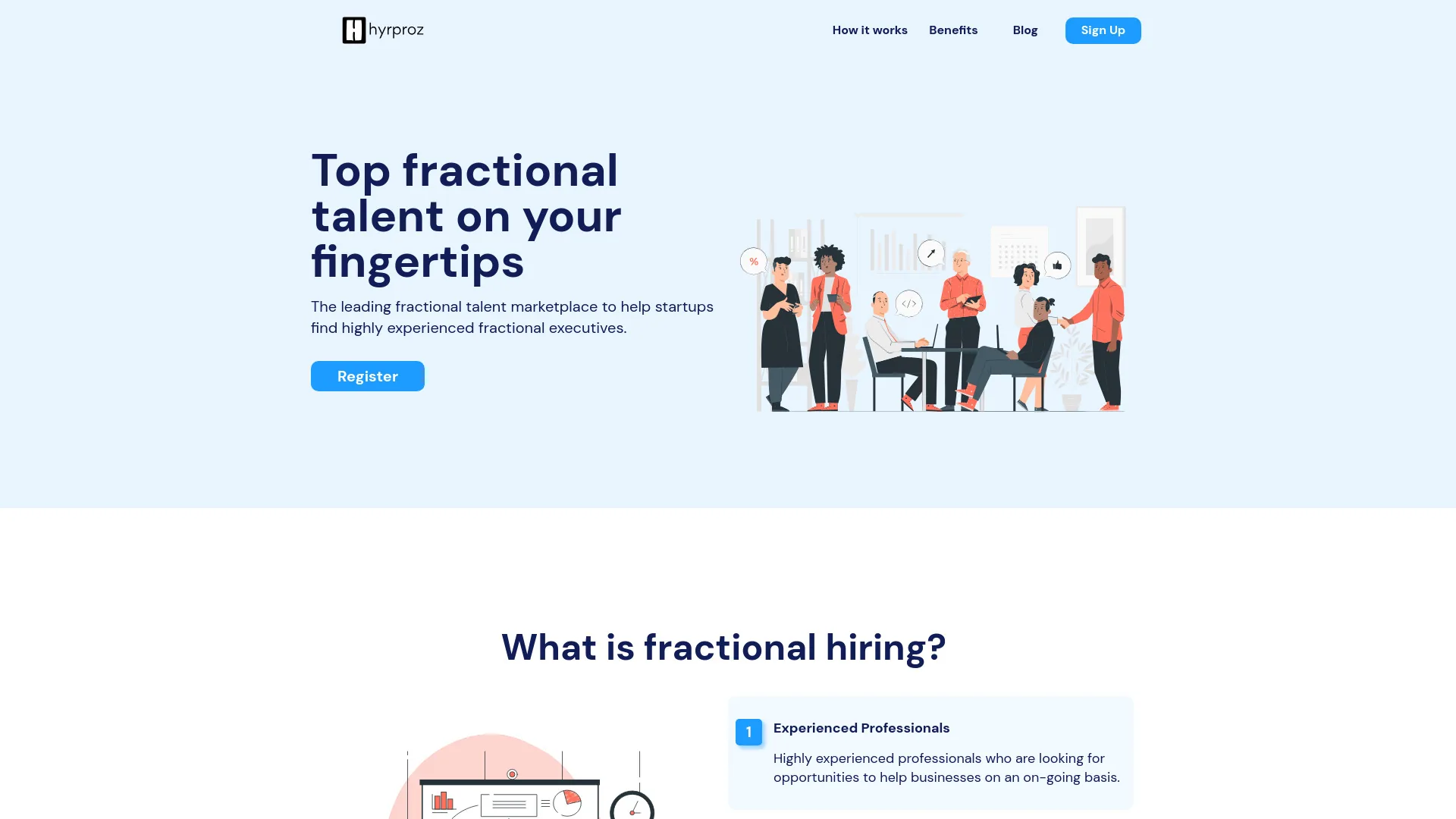 Hyrproz - Fractional Talent Marketplace screenshot