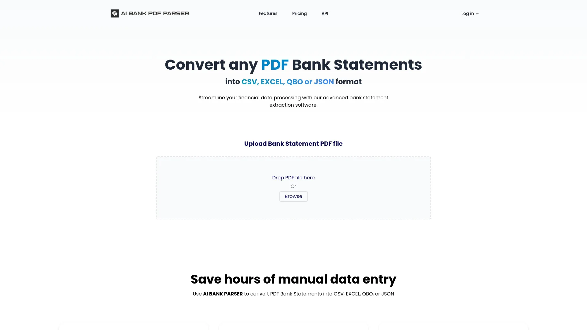 PDF Bank Statements Converter screenshot