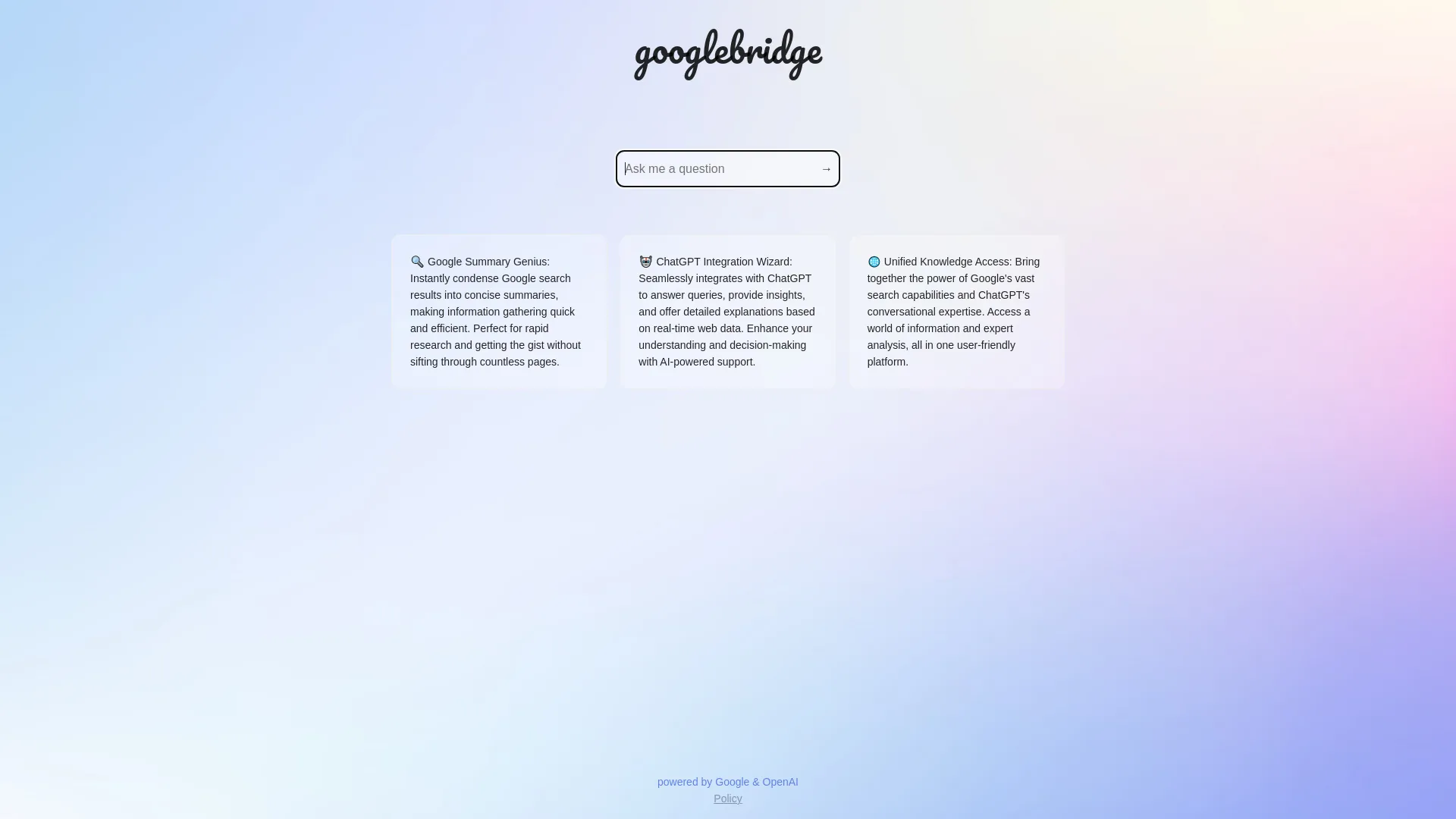 GoogleBridge screenshot
