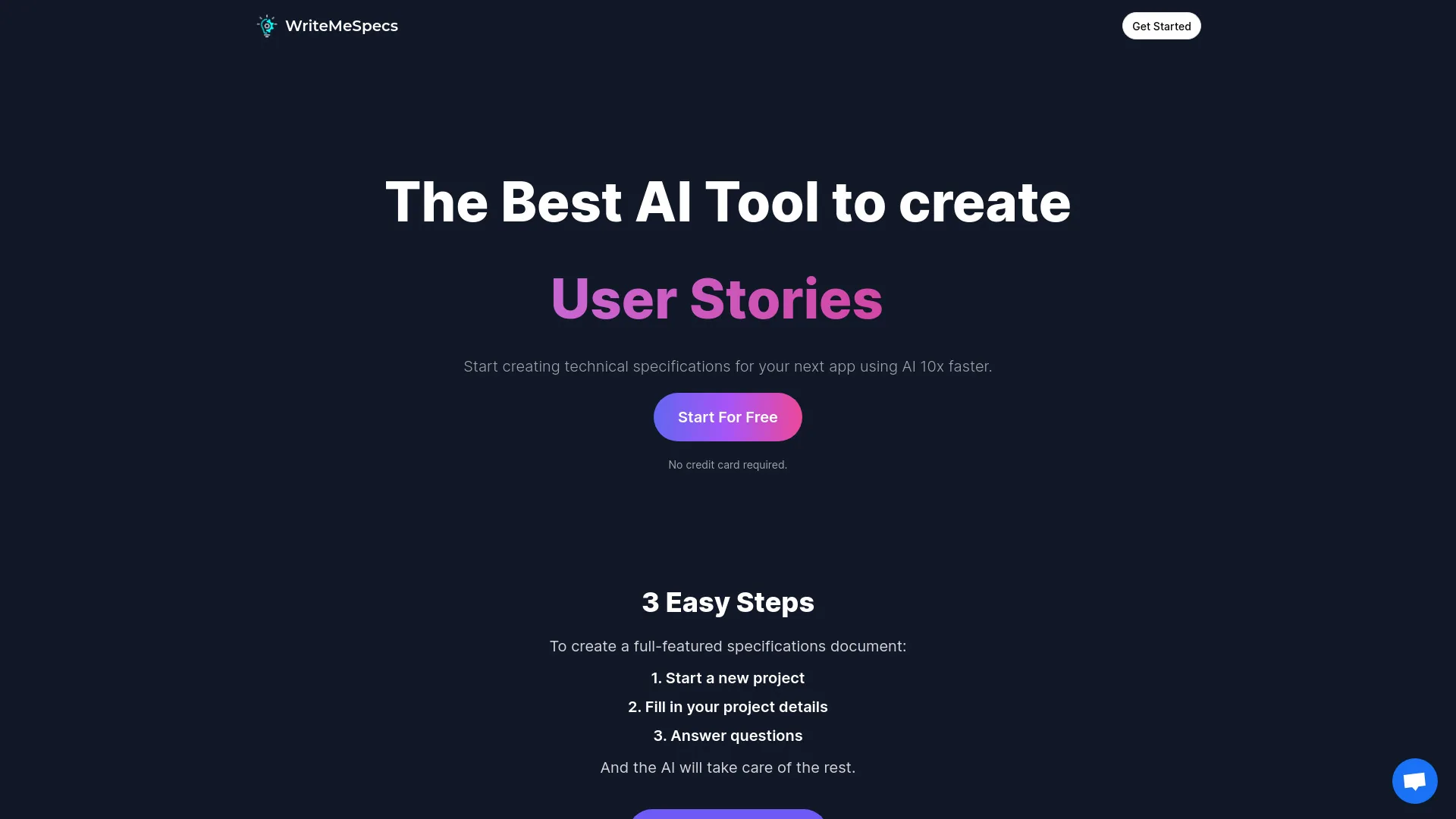 WriteMeSpecs screenshot